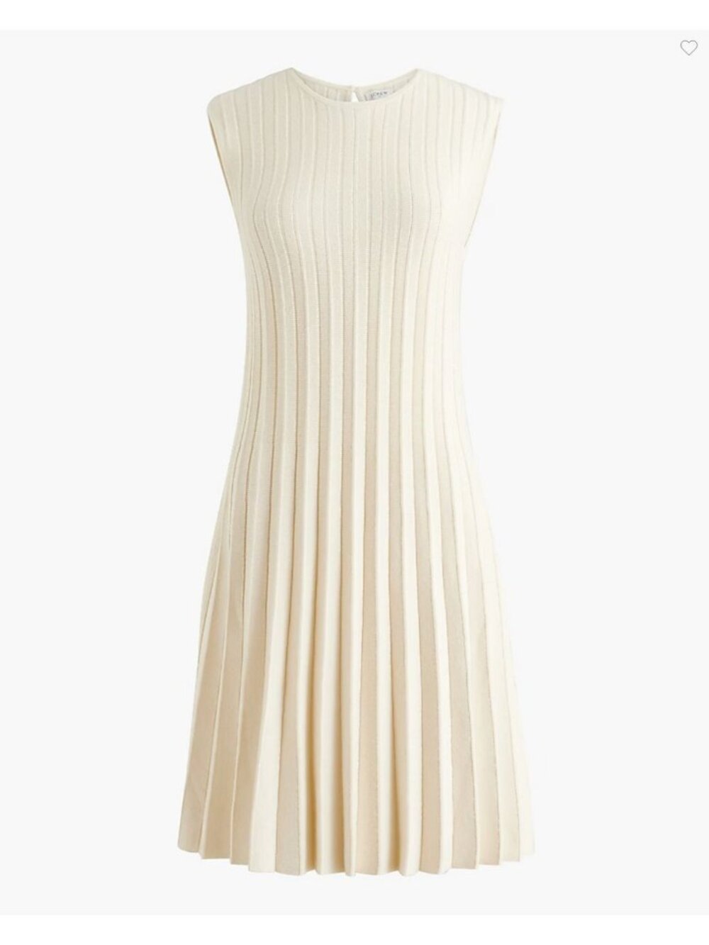 J. Crew Factory Sleeveless Sweater Dress Women's Size Small in Ivory New W/ Tag!